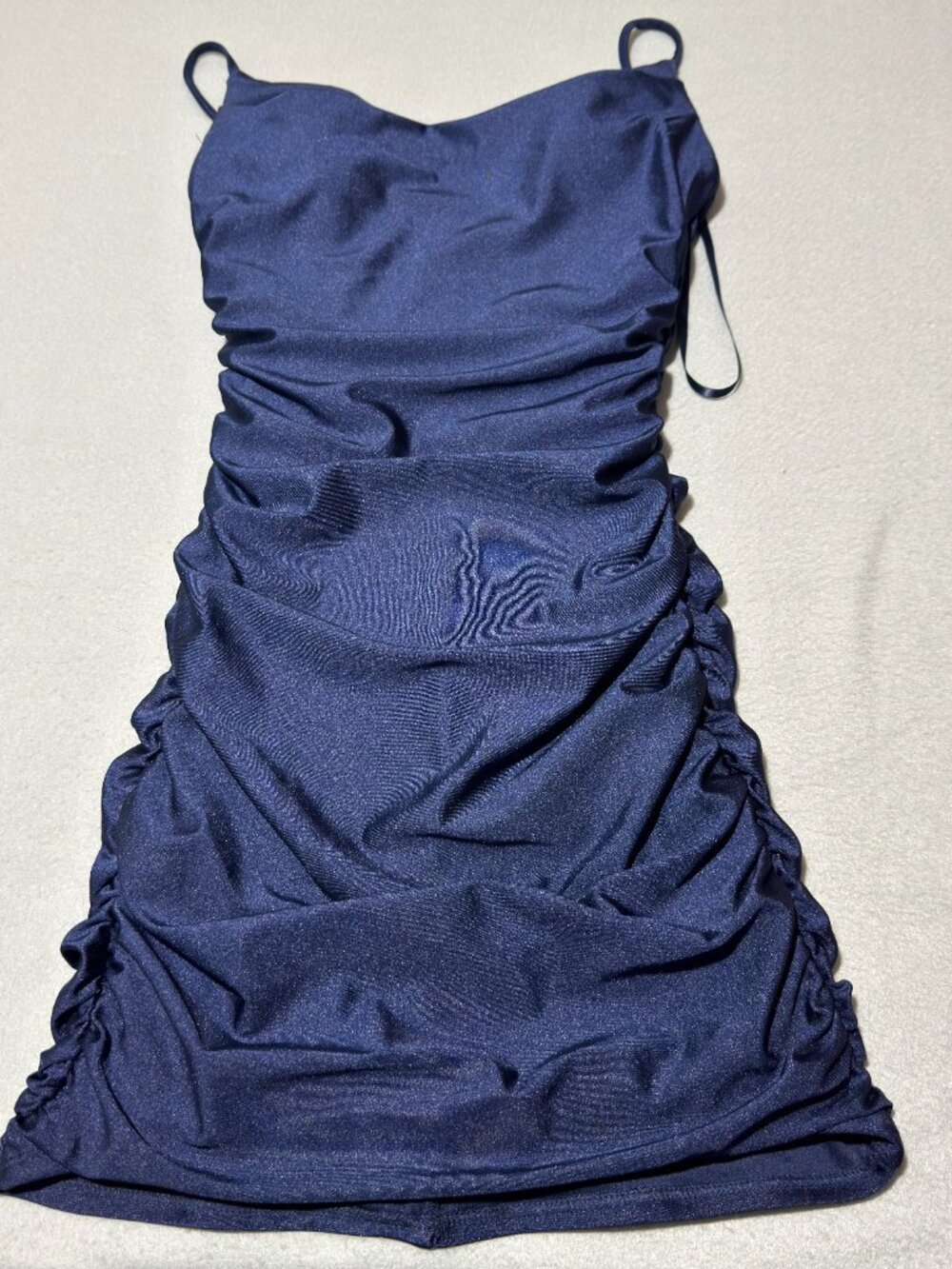 Windsor Size XS Navy Blue Ruched Hoco Dress